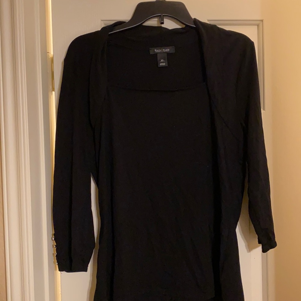 White Black House Market black office shirt